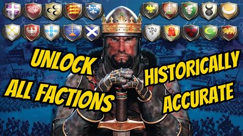 medieval 2 unlock all factions.